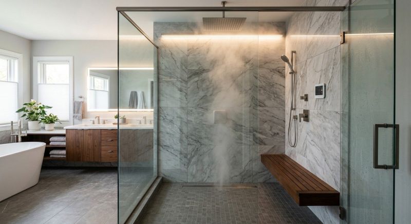 Granite Shower Installation in Martin County, FL